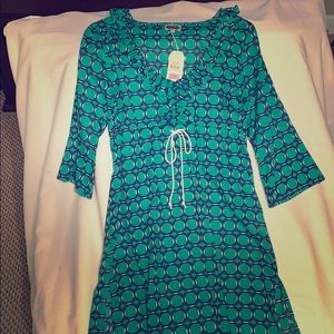 Mudpie Annabell Tunic Navy/Green Size- Small